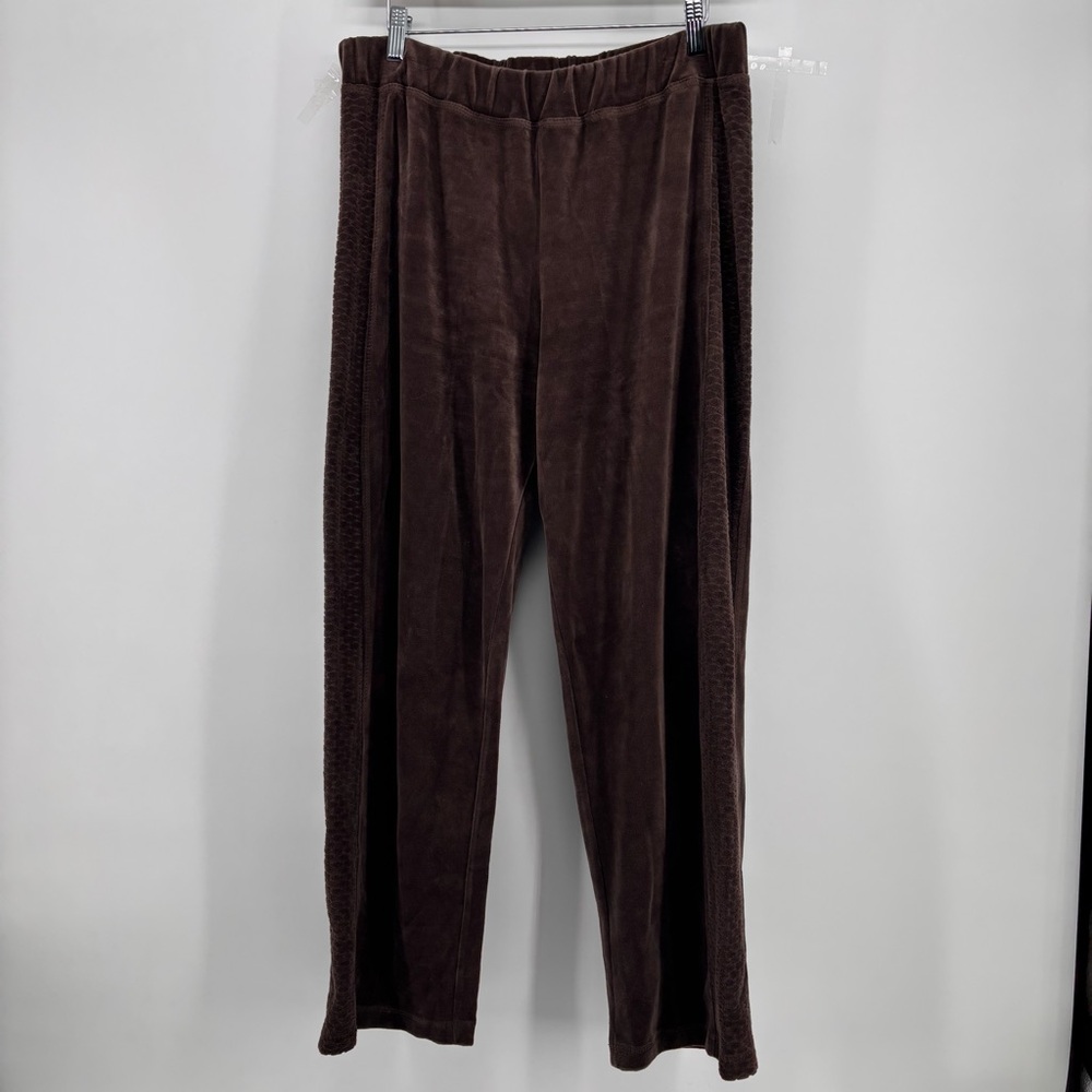 Privacy by Madeleine Velour Track Suit Pants ONLY Size 12 Leisure‎ Cozy Cabin
